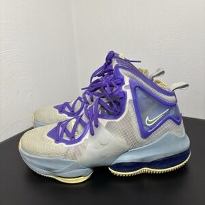 Kids Nike LeBron‎ 19 GS 'Easter' Zoom Air Basketball Sneaker DD0418-412 size 6Y